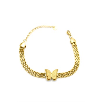 Kelebek Bileklik - Altın