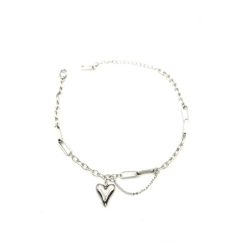 Kalp Halhal - Gümüş