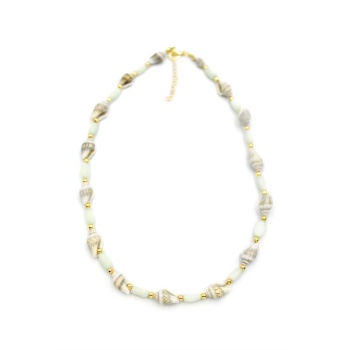 Deniz Kabuğu Kolye - Açık Yeşil