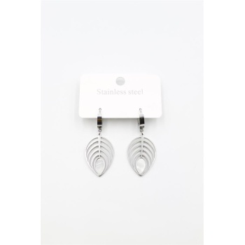 Sedef Yaprak Küpe - Gümüş