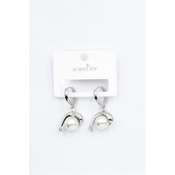 İncili Yunus Küpe - Gümüş