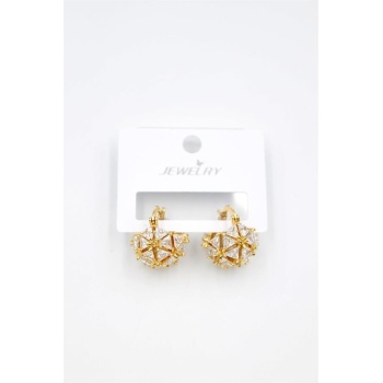 Baget Çanta Küpe - Altın