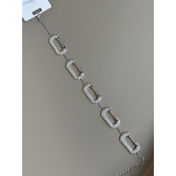 Taşlı Bileklik - Gümüş