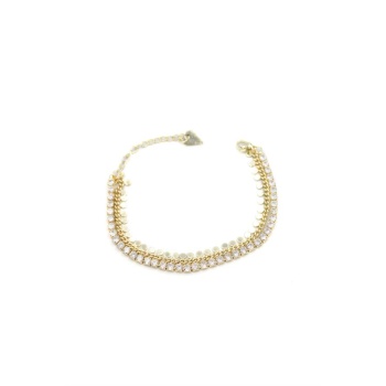 Pullu Su Yolu Bileklik - Altın