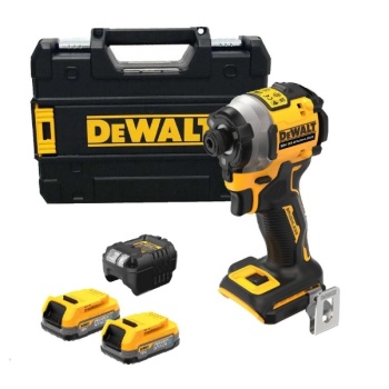 Dewalt DCF850E2T 18V 1.7 Ah Li-ion Power Stack Kömürsüz Çift Akülü Darbeli Tornavida