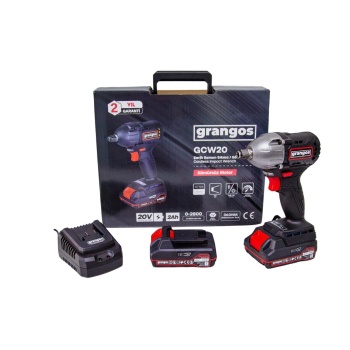 Grangos GCW20-T2 20V 2 Ah Çift Akülü Somun Sıkma