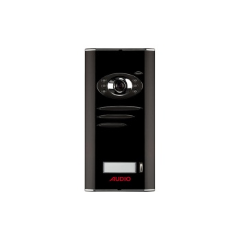 AUDIO BUS PLUS 1 BUTON KAMERALI ZİL PANELİ SİYAH