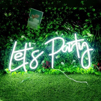 LetS Party Yazılı Neon Led