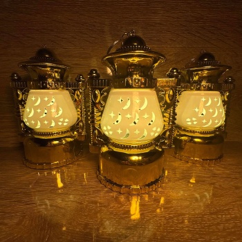 Ramazan Kandili 10cm 12 li Kutu Dekoratif LED Aydınlatma