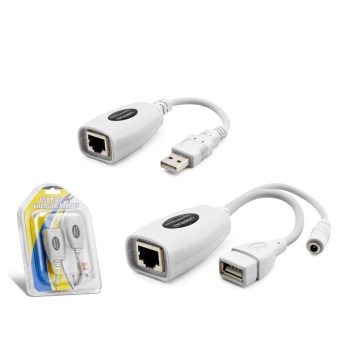 USB RJ45 Kablolu Uzatıcı Seti 60 m - Beyaz HDX5064
