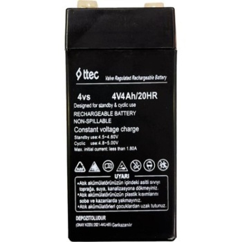 4V 4 AH Kuru Bakımsız Akü