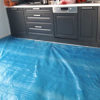 50 M2 Kalın Zemin Örtüsü Eşya Boya Badana Koruma Örtüsü 4x12.5 M