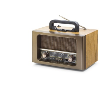 Bluetooth Nostaljik Hoparlör Fm Kumandalı 31 X 17.7 X 19.9 Cm NS6670BT