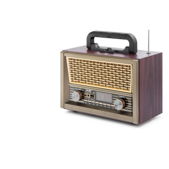 Bluetooth Nostaljik Hoparlör Fm Kumandalı 28 X 14.1 X 21 Cm NS2077BT