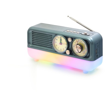 Bluetooth Nostaljik Hoparlör Fm Retro Saatli 18.1 X 11.9 X 19.8 Cm NS7210BT