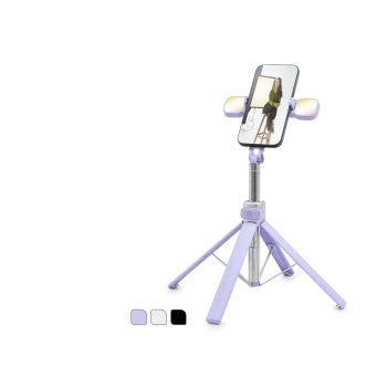 Telefon Tripodu Ve Selfie Çubuğu Seti Bluetooth 4.0 Kumandalı Led 130 Cm - Çok Renkli ND1035