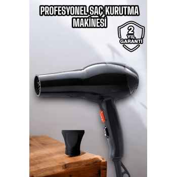 Tüm Saç Tiplerine Uygun, İki Kademeli Hız Ayarlı Fön Makinesi