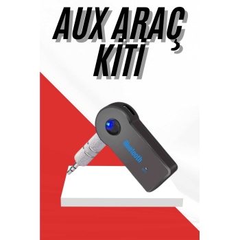 Tüm Cihazlara Uyumlu Bluetooth Aux Araç Kiti Siyah