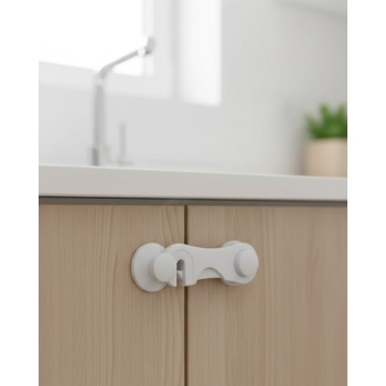 4 Adet Bebek Güvenlik Dolap Kilidi Çift Taraflı Bantlı Kolay Montajlı Emniyet Seti