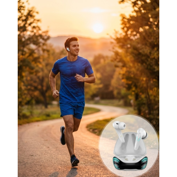 Bluetooth 5.1 Oyuncu Kulaklığı  Gaming Kulaklık iPhone 13 iPhone 15 Samsung S21 Xiaomi Note 12 Uyumlu