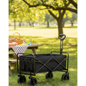 Katlanabilir Eşya Taşıma Arabası Kamp Plaj ve Bahçe Kullanımına Uygun