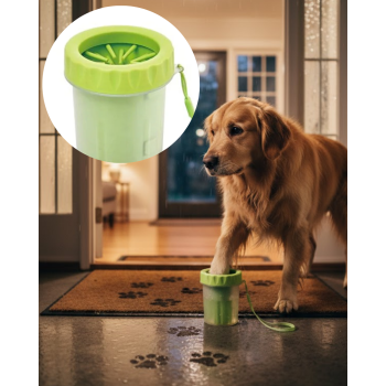 Orta ve Büyük Irk Köpekler İçin Pati Yıkama Kabı Pratik Hijyen Çözümü