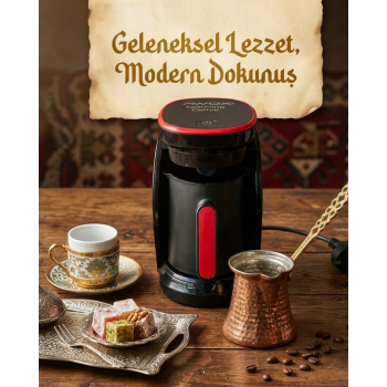Türk Kahvesi Makinesi Otomatik Kapanma ve Taşma Emniyetli 4 Fincan Kapasiteli