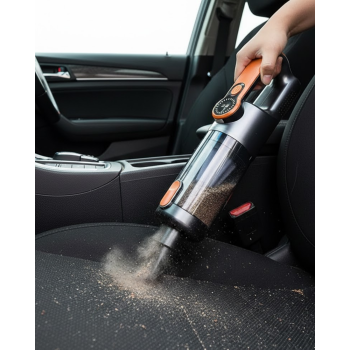 Araç İçi Uyumlu Şarjlı El Süpürgesi Dar Alan Temizlik Aparatlı