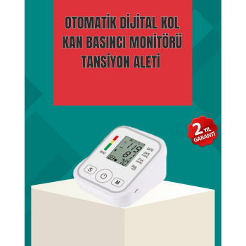 Kol Tipi LCD Ekranlı Elektronik Tansiyon Monitörü