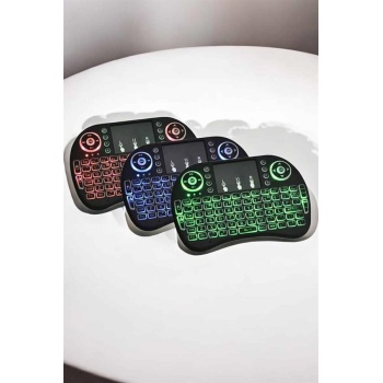 USB Bağlantılı Mini Q Klavye Işıklı Tüm Cihazlara Uyumlu