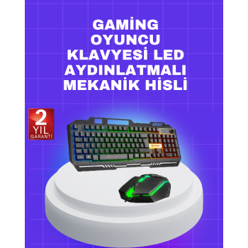 Gaming Klavye Mouse – Çatışmasız Tuş, Hızlı Tepki Süresi