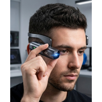 4K Giyilebilir Mini Kamera EIS Stabilizasyon 120° Geniş Açı WiFi Kontrol