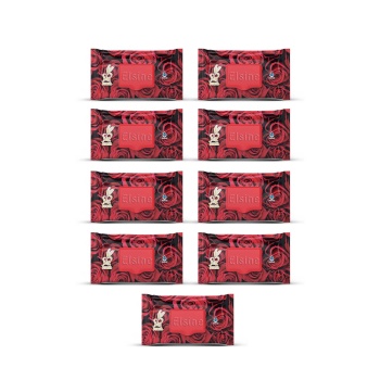 9 Paket Red Rose Islak Havlu Mendil 90 Adet Kapaklı Gül Kokulu