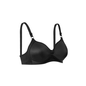 Telsiz Silikonlu Toparlayıcı Sütyen Siyah
