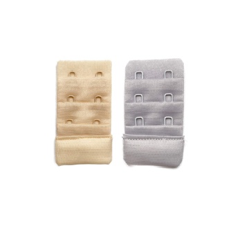 2 Adet Agraf Sütyen Uzatma Kopçası 3 Sıra / 2 Kanca Ten Gri