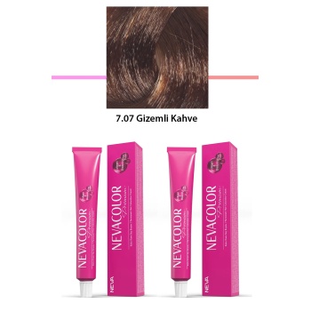 2 li Set Premium 7.07 Gizemli Kahve - Kalıcı Krem Saç Boyası 2 X 50 g Tüp