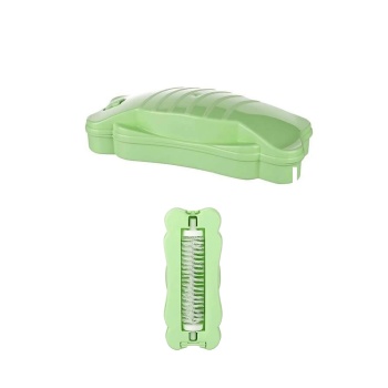 Kelebek Tasarımlı Tek Fırçalı Gırgır 17x7x4 cm Yeşil