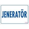 Jeneratör Uyarı Levhası 17,5x25 KOD:1722