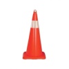 Ennalbur Esnek Kırılmaz Trafik Konisi Tek Reflektörlü 50 cm