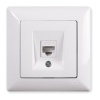 GÜNSAN EQONA FİLDİŞİ TEKLİ DATA PRİZ RJ45-CAT6 ÇERÇEVESİZDİR 