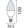 HOROZ ULTRA-8W BEYAZ MUM LED AMPUL E14
