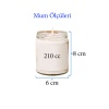 4 Adet Doğal Özel Seri Kokulu Dekoratif Kavanoz Mum 4X210 cc - Ateşli Set - RYL