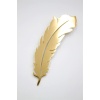Çelik Tüy Broş - Altın