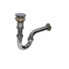 Ennalbur Krom Lavabo Sifonu Stoplu Pop-Up 32 mm