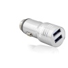 Araç Şarj Adaptörü 2X Usb 3.4A Metal - Gümüş ND1075