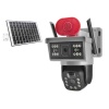 Solar 4G Ip Kamera 2 × 3 Mp Lens V380 Siyah YT-15G
