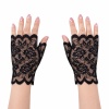 Siyah Dantel Parmaksız Kısa Eldiven