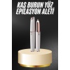 Unısex Şarjlı Kaş Bıyık Alma Epilatörü Hassas Ciltlere Özel Acısız