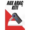Tüm Cihazlara Uyumlu Bluetooth Aux Araç Kiti Siyah
