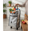 Sağlam Gövdeli Sessiz Tekerlekli Pazar ve Market Çantası